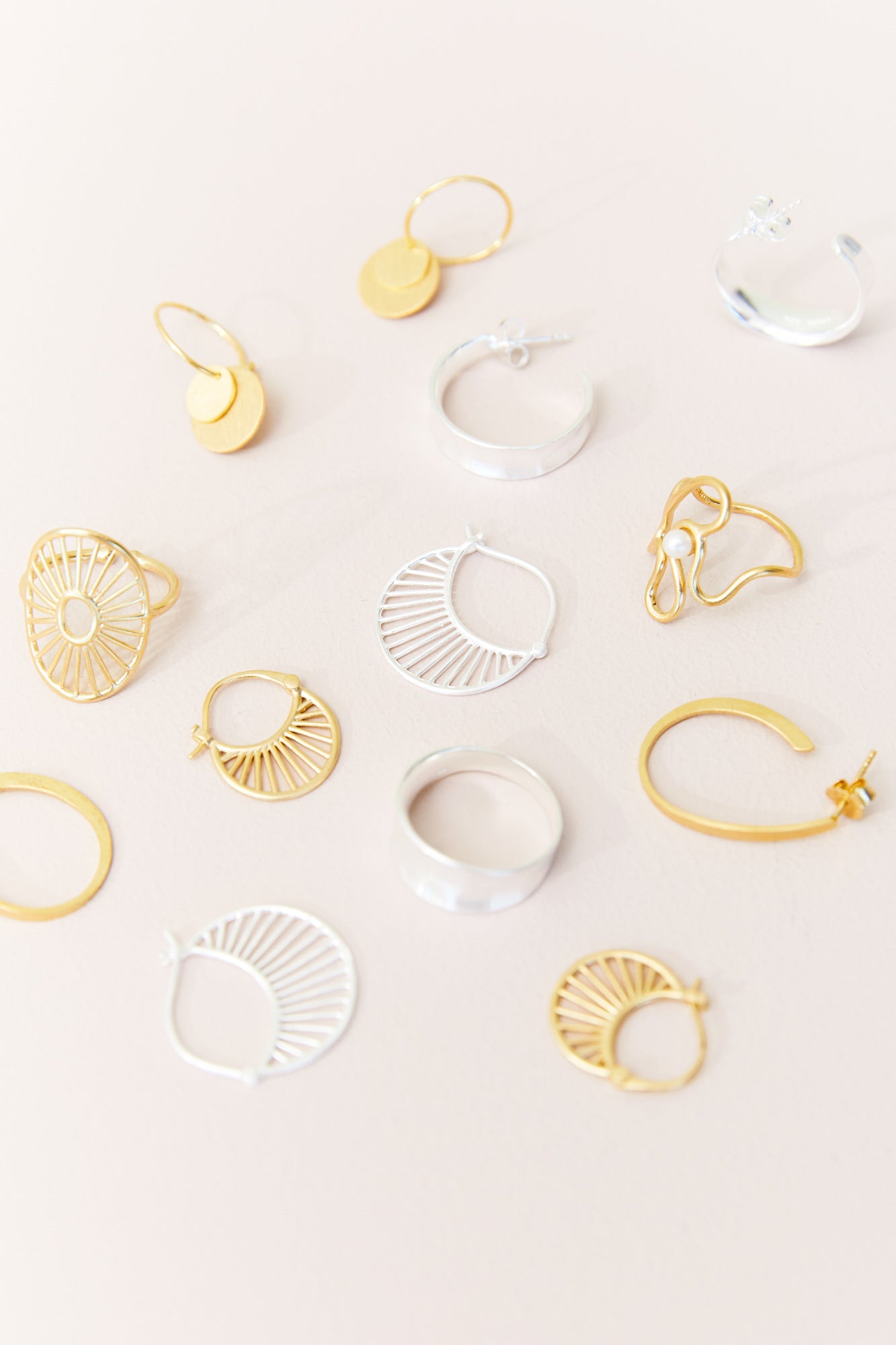 Berlin creoler øreringe - Forgyldt